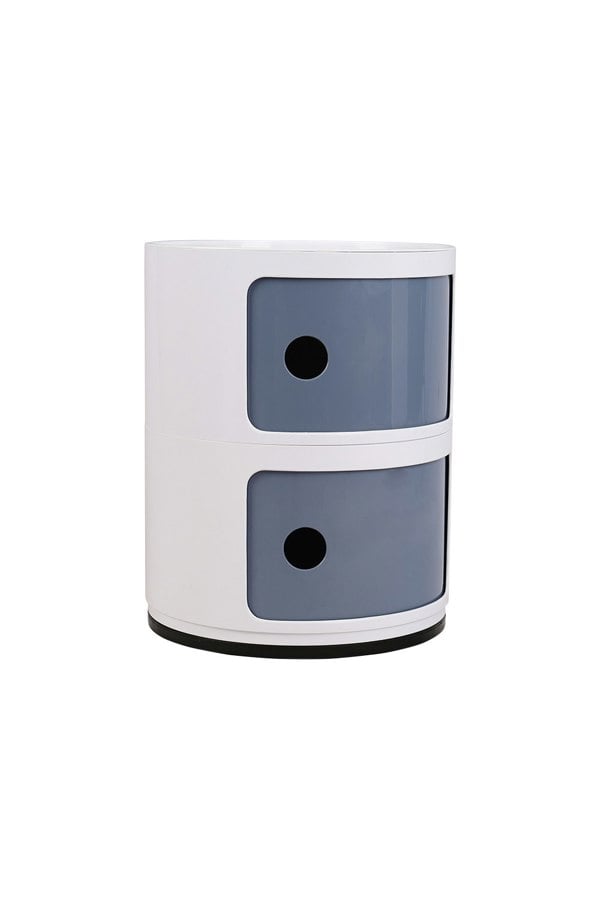 Living and Home 2-Tiered Plastic Storage Drawer Unit