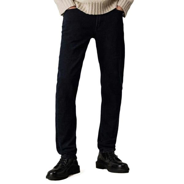 Calvin Klein Mens Recycled Cotton Tapered Jeans - Denim - 