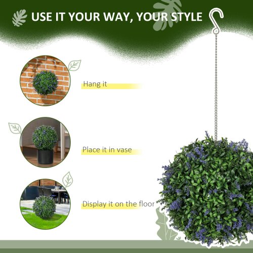 Wyld Haus Liropa Set Of 2 Artificial UV Resistant Topiary Ball Plants