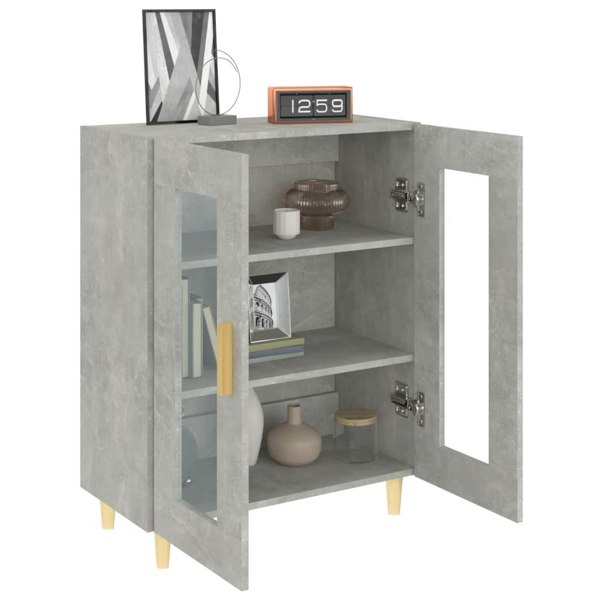 Berkfield Sideboard Concrete Grey 69.5x34x90 cm Engineered Wood