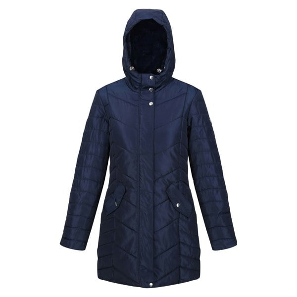 Regatta Women's Panthea Insulated Padded Hooded Jacket - Navy