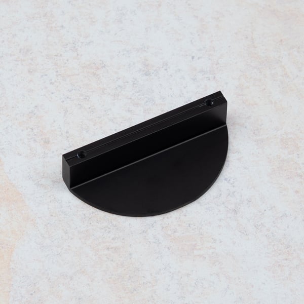 Handle & Home 64mm Matt Black Half Moon Handle