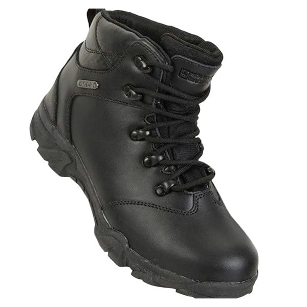 Mountain Warehouse Childrens/Kids Canyon Waterproof Suede Walking Boots - Black