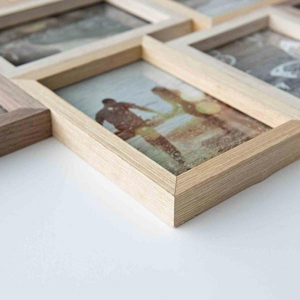 Nielsen Accent by Nielsen Photo Collage Photo Frame for 10 Pictures 4x6in - Mixed Wood Finishes