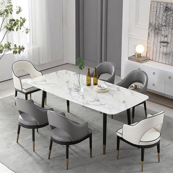 Malvern Dining Table, White-Weilai Concept-Weilai Concept