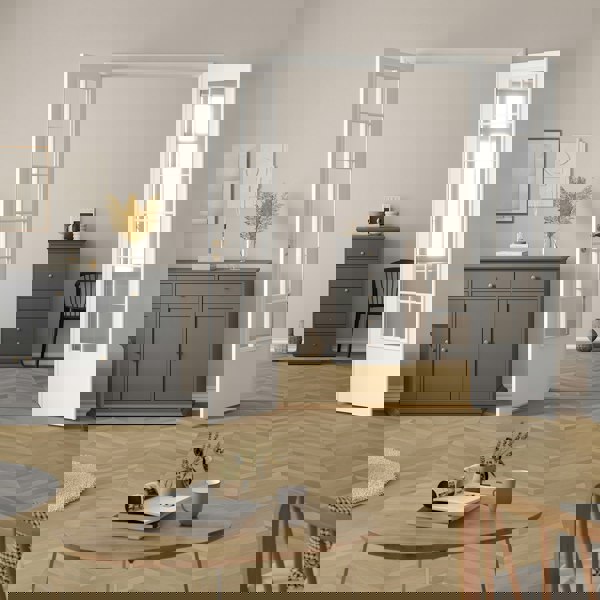 Furniture To Go Paris Chest 5 drawers in Matt Grey