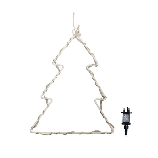 Samuel Alexander 1.2m x 1.2m FlexiBrights Christmas Tree Curtain Lights with 258 Warm White LEDs