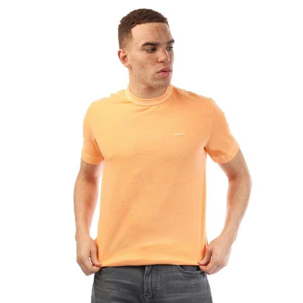 Gant Mens Sun Faded T-Shirt - Orange - 