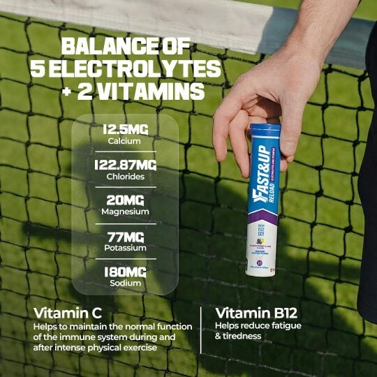 Reload - Electrolyte Tablets for Instant Hydration & Energy - Blackcurrant & Lime Flavour, Pack of 4