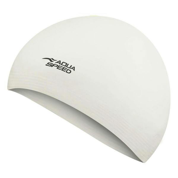Aqua Speed Unisex Adult Soft Latex Swimming Cap | Comfortable Elastic Flexible Cap