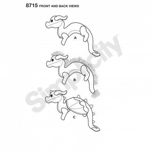 Simplicity Sewing Pattern 8715, Toys One Size - Easy