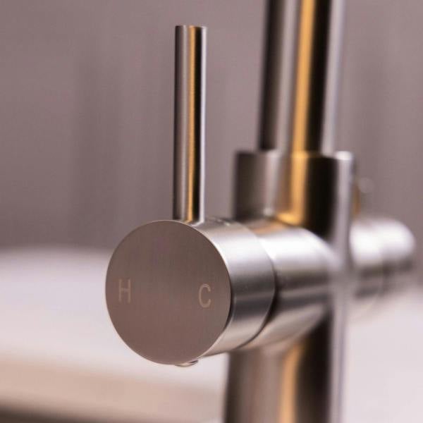 Flode Kyld 4 in 1 Instant Boiling & Cold Water Tap with Filtered Chilled Water |  Brushed Nickel Finish