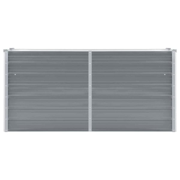 Berkfield Garden Raised Bed Galvanised Steel 160x40x77 cm Grey