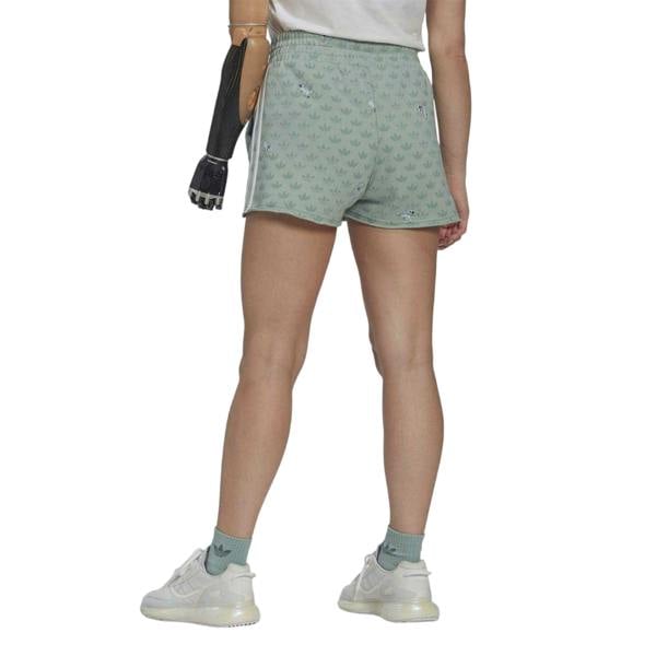 Adidas Womens/Ladies Stitch Sweat Shorts - Green - 