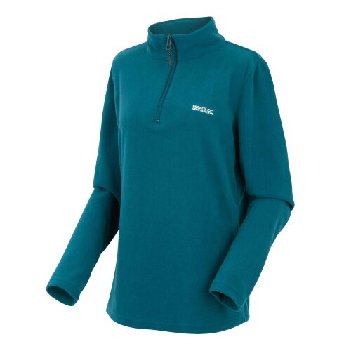 Regatta Great Outdoors Womens Sweetheart 1/4 Zip Fleece Top - Blue - 8 UK - Blue - 100% Polyester