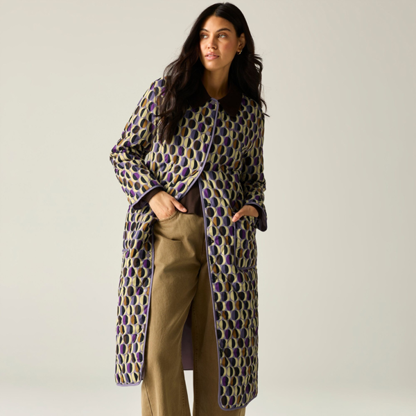 Regatta Womens/Ladies Orla Kiely Oval Quilted Jacket - Multicoloured