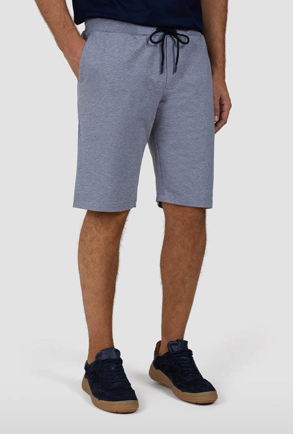 Paul & Shark Men's Shark badge Stretch Fleece Cotton Bermuda Shorts