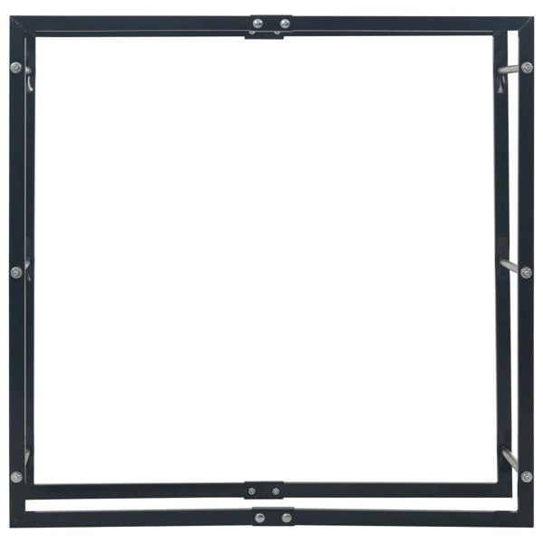 Berkfield Firewood Rack Black 100x25x100 cm Steel