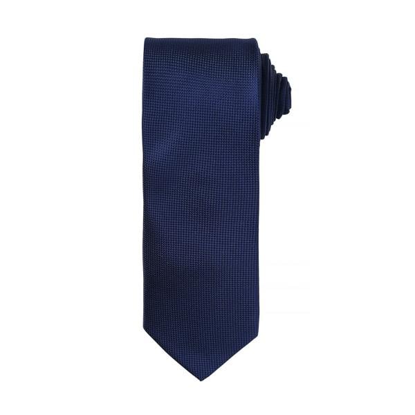 Premier Mens Micro Waffle Formal Work Tie - Navy