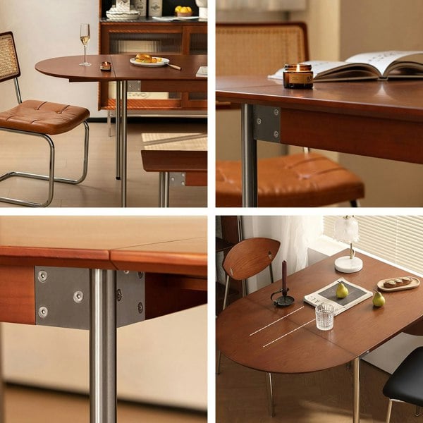 Rit Concept Tsvetkov Foldable Dining Table, Oval, Solid Wood