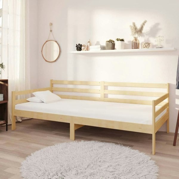 Berkfield Day Bed Solid Pinewood 90x200 cm