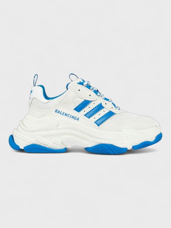 Balenciaga Adidas x Balenciaga Triple S Sneaker White Blue