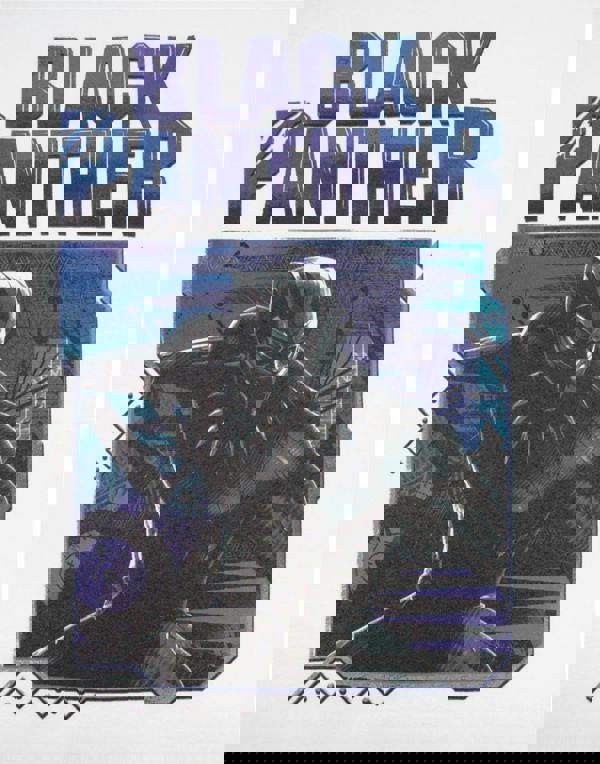 Marvel Mens White Black Panther Short Sleeved T-Shirt