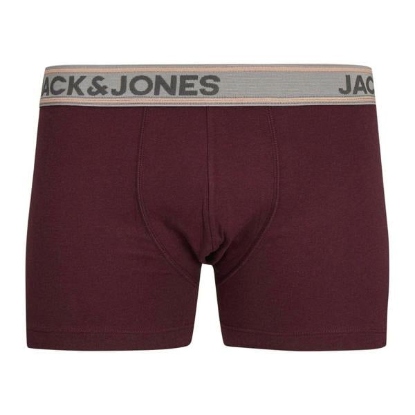 Jack And Jones Mens Jacsuper Basic Boxer Shorts - Tawny Port - 