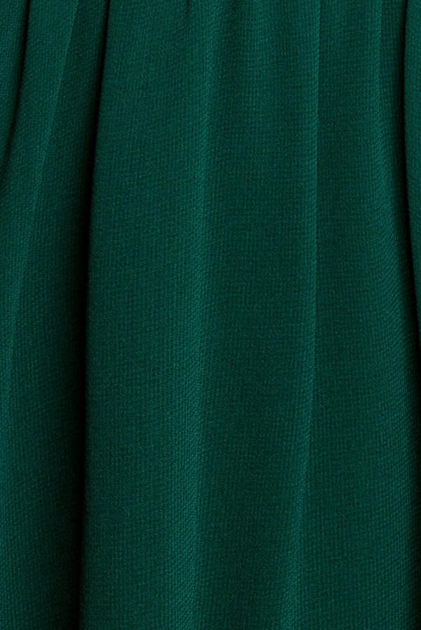 Chiffon Flutter Sleeve Wrap Midi Dress - Dark Green DR2555B