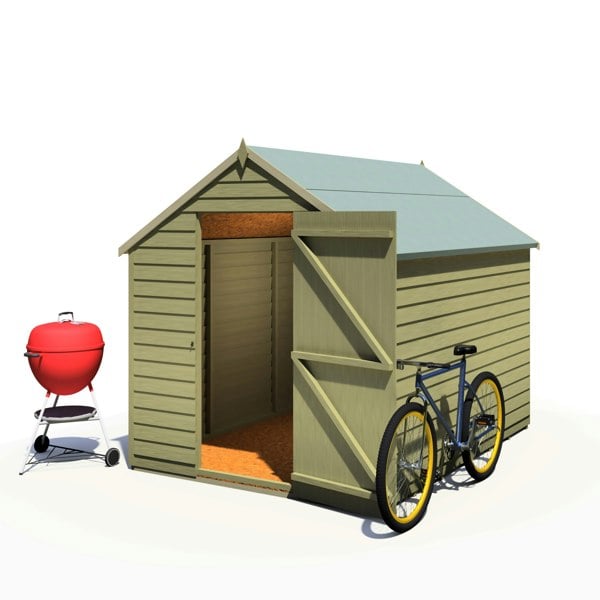 Shire Overlap 8x6   Economy Pressure Treated Storage Shed - Best Shed