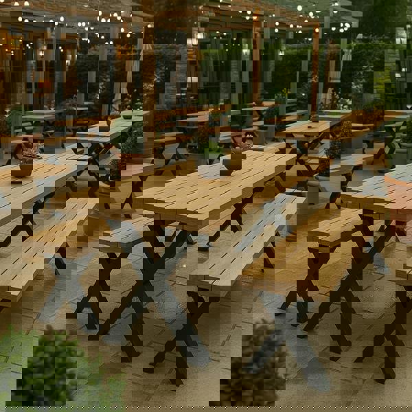 TRL Furniture Commercial Woodland Iroko Table