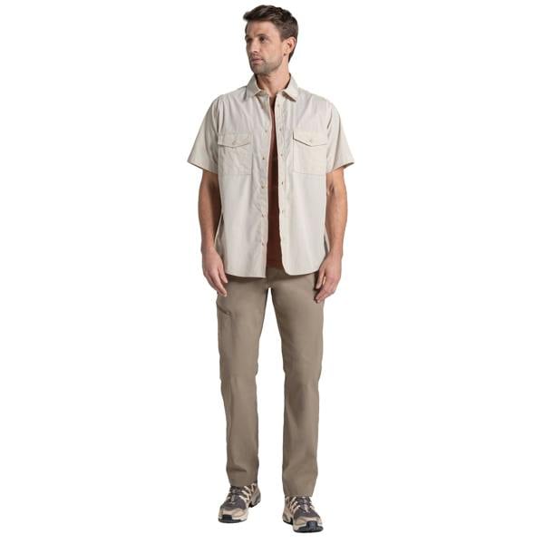 Craghoppers Mens Kiwi II Short-Sleeved Shirt - Oatmeal - 
