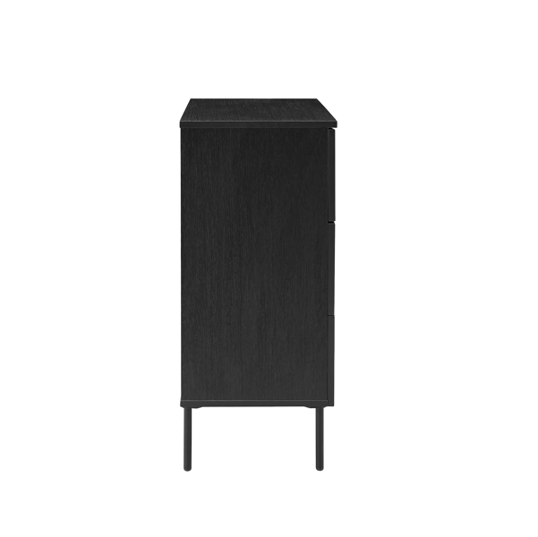 Luna Black Wood Chest of Drawers by Twenty10 Designs