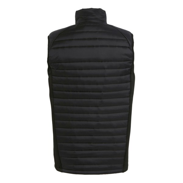 Regatta Mens Navigate Quilted Hybrid Gilet - Black/Lime Green