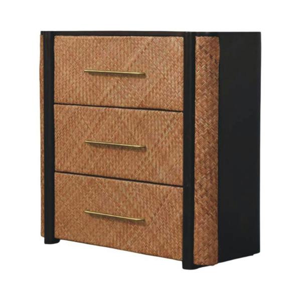 Artisan Furniture Solid Wood Havana Weave 3 Drawer Chest