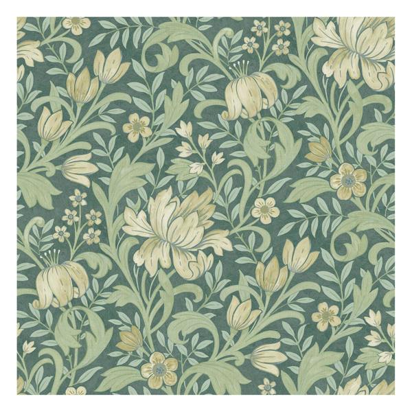 World Of Wallpaper Marian Floral Wallpaper - Green/Multicoloured - 