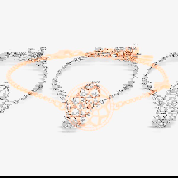 Rosa Lea Pave Flower Mandala Bracelet AE-950705HA