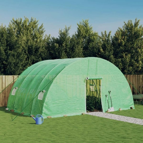 Berkfield Greenhouse with Steel Frame Green 24 m�__ 6x4x2.85 m