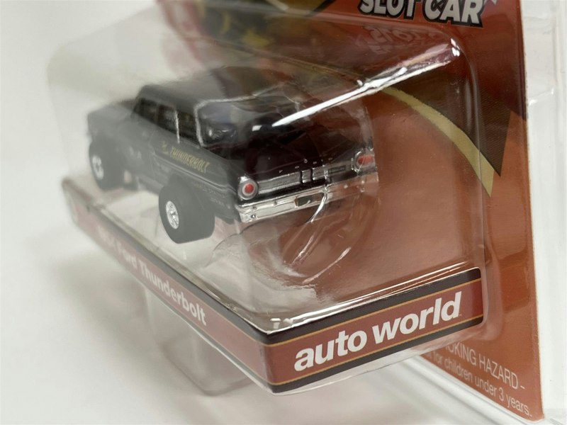 Auto World Slot Cars 1964 Ford Thuderbolt Maroon Thunderjet Ultra G HO Slot Car SC379-6