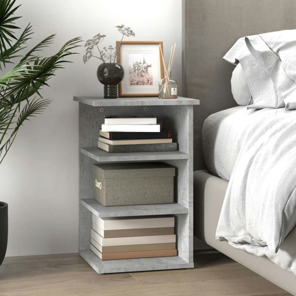Berkfield Side Cabinet Concrete Grey 35x35x55 cm Engineered Wood