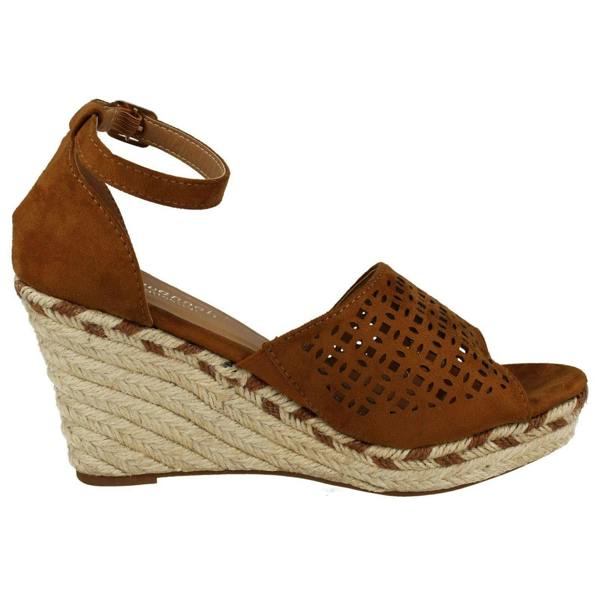 Savannah Ladies Savannah Wedge Open Toe Summer Sandals