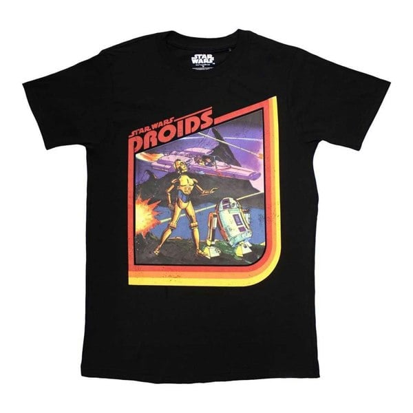 Star Wars Unisex Adult Droids T-Shirt - Black