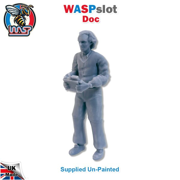 MCSlots Doc Emmett Brown Back To The Future Unpainted Figure 1:24 Scale Wasp