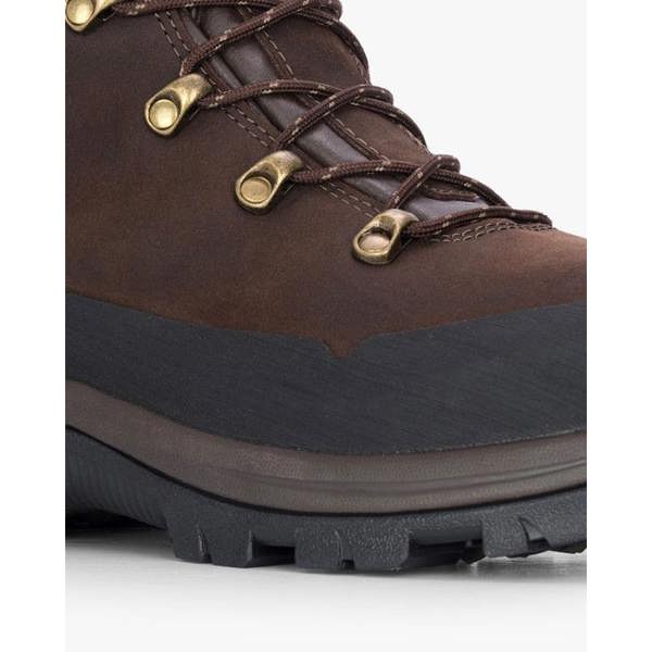Hoggs of Fife Orchy waterproof field boot detail with a secure lacing system for a stable fit on uneven ground