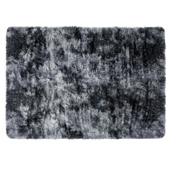 Marlow Rug Fluffy Plush Shaggy Soft Carpet Anti Shedding for Living Room Grey