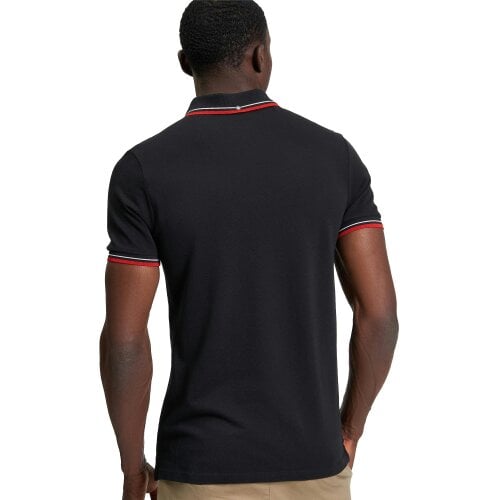 Ben Sherman Mens Signature Pique Polo Shirt - Black