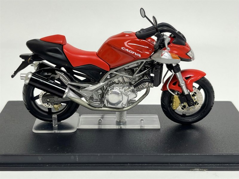 a red and black motorcycle