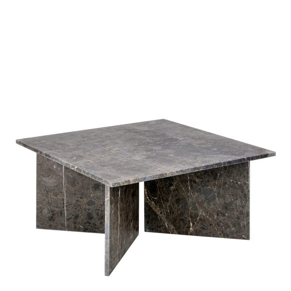 Furniture To Go Vega Square Coffee Table with Marron Marble Top 90cm