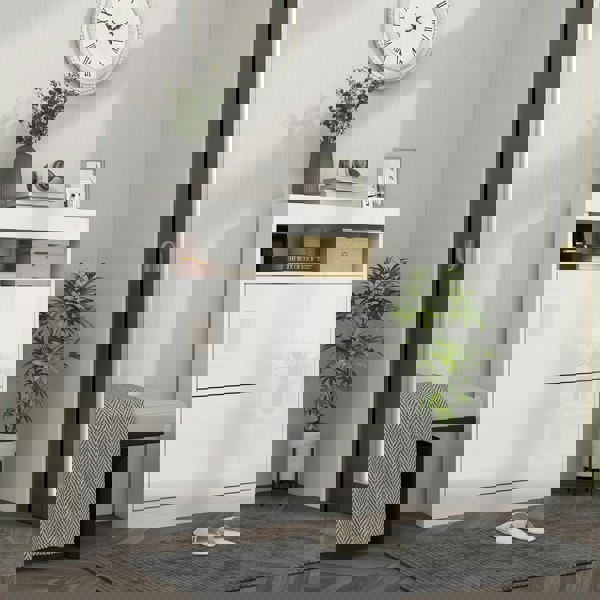 Flip-down Shoe Cabinet