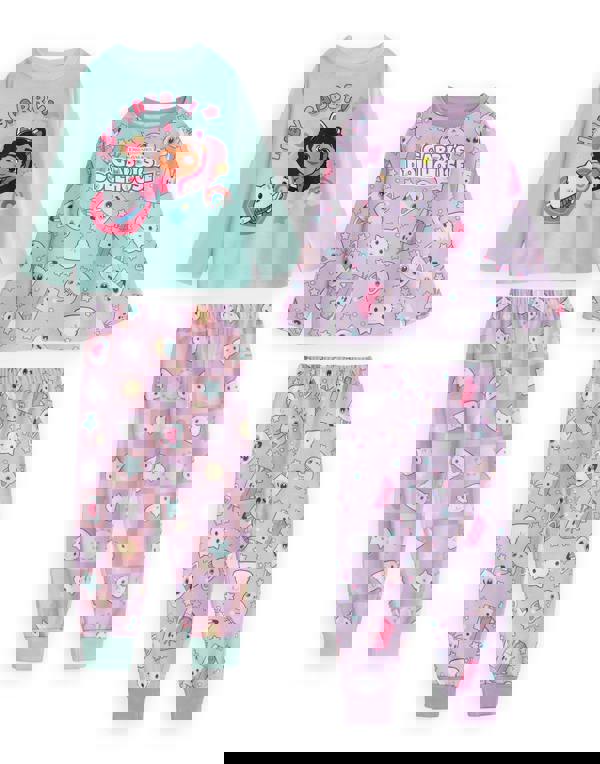 Gabby's Dollhouse Girls Multicoloured Character Long Sleeve Long Leg Pyjama Set